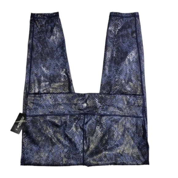 NWT 🔖Ideology Blue Black Snakeskin Leggings Size 2X - Picture 6 of 15